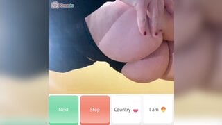 Pregnant Polish woman teases on OmeTV (no sound)