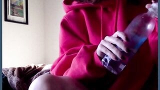 Horny American Blonde Fucks Herself With Dildo