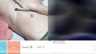 Horny brazilian teen showing off her big Tits and masturbates for me