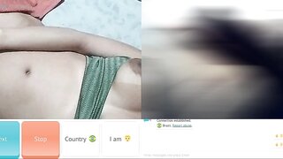 Horny brazilian teen showing off her big Tits and masturbates for me