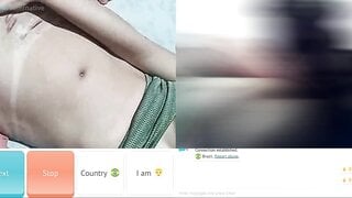 Horny brazilian teen showing off her big Tits and masturbates for me