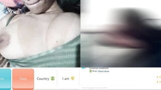 Horny brazilian teen showing off her big Tits and masturbates for me