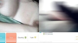 Horny brazilian teen showing off her big Tits and masturbates for me
