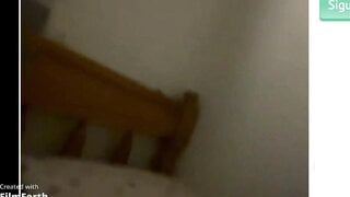 Ometv Chilean teen showing off her tits and pussy for me