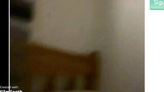 Ometv Chilean teen showing off her tits and pussy for me
