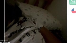 Ometv Chilean teen showing off her tits and pussy for me