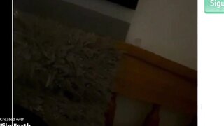 Ometv Chilean teen showing off her tits and pussy for me