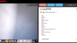 Braziian Teen plays with tits and pussy