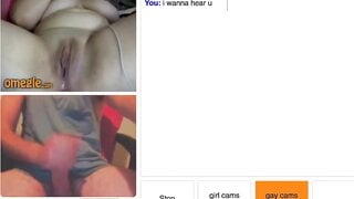 Chubby rubbing for cumshot (with sound)