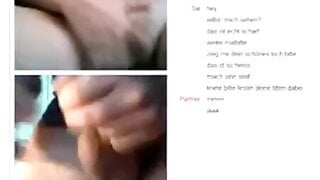 Dirtytalking German masturbates