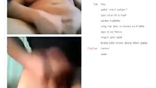 Dirtytalking German masturbates