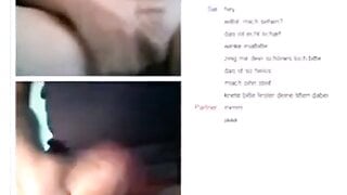 Dirtytalking German masturbates