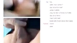 Dirtytalking German masturbates