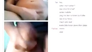Dirtytalking German masturbates