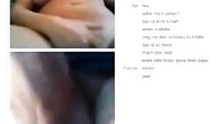 Dirtytalking German masturbates