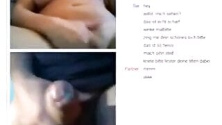 Dirtytalking German masturbates