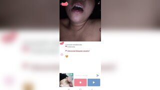 Indonesian girl in minichat masturbates and makes me cum with a big load
