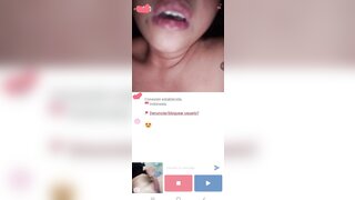 Indonesian girl in minichat masturbates and makes me cum with a big load