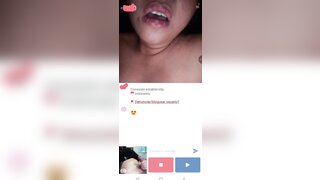Indonesian girl in minichat masturbates and makes me cum with a big load