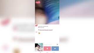 Indonesian girl in minichat masturbates and makes me cum with a big load