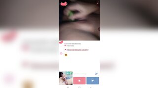 Indonesian girl in minichat masturbates and makes me cum with a big load