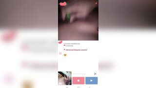 Indonesian girl in minichat masturbates and makes me cum with a big load