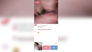 Indonesian girl in minichat masturbates and makes me cum with a big load