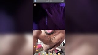 Hot girl stunned by his black cock and started flashing herself