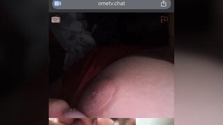 Ometv slut’s pussy filled with cum