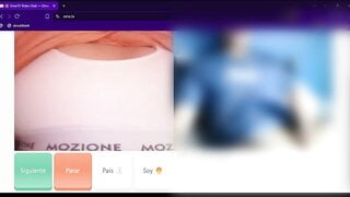 Argentinian teen shows her tits to make me cum