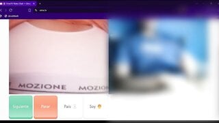 Argentinian teen shows her tits to make me cum