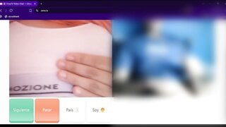 Argentinian teen shows her tits to make me cum