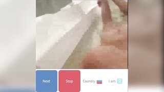 Blonde Russian babe showing tits and ass in bath, pt. 1 & 2