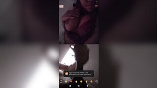 Brazilian girl flashing her breasts