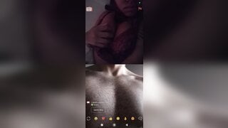 Brazilian girl flashing her breasts