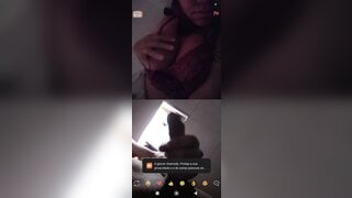 Brazilian girl flashing her breasts