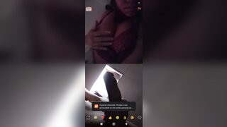 Brazilian girl flashing her breasts