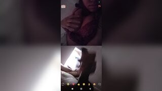 Brazilian girl flashing her breasts