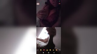 Brazilian girl flashing her breasts