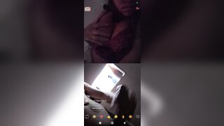 Brazilian girl flashing her breasts