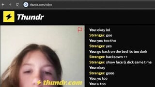 Cute Russian girl plays with tits and pussy
