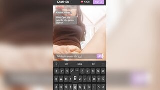 German Girl gets naughty on Chathub