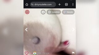 Big boobs indian self licking