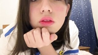 Girl sticking out tongue