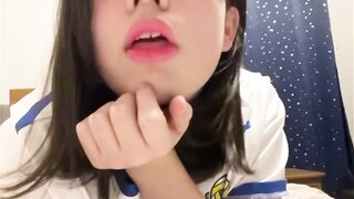 Girl sticking out tongue