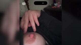 Girl Shows Her Big Errect Nipple