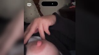 Girl Shows Her Big Errect Nipple