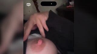 Girl Shows Her Big Errect Nipple