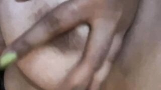 Horny Indian chubby made orgasm