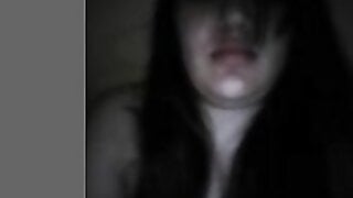 TheOmegleAnswer Naughty Latina touches herself for me and shows me her boobs